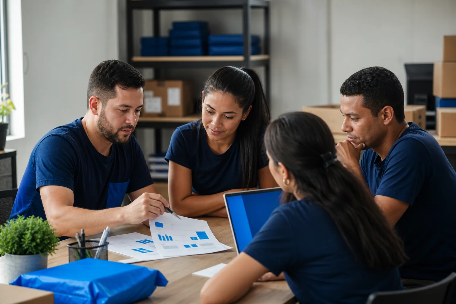 Gestor de PME revisando números do negócio, no contexto de vender em marketplace vale a pena? calcule o lucro líquido